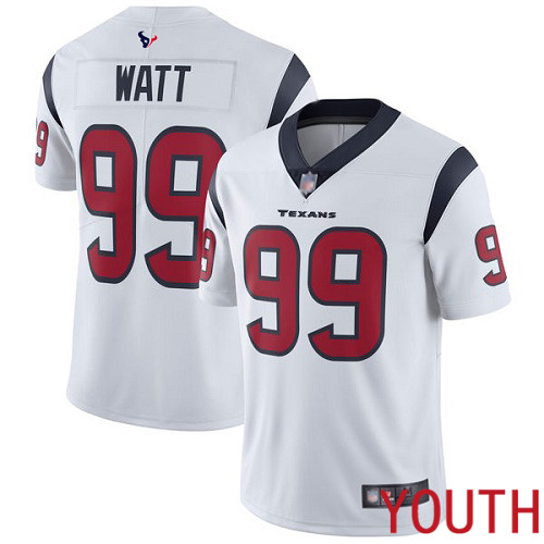 Houston Texans Limited White Youth J J Watt Road Jersey NFL Football 99 Vapor Untouchable